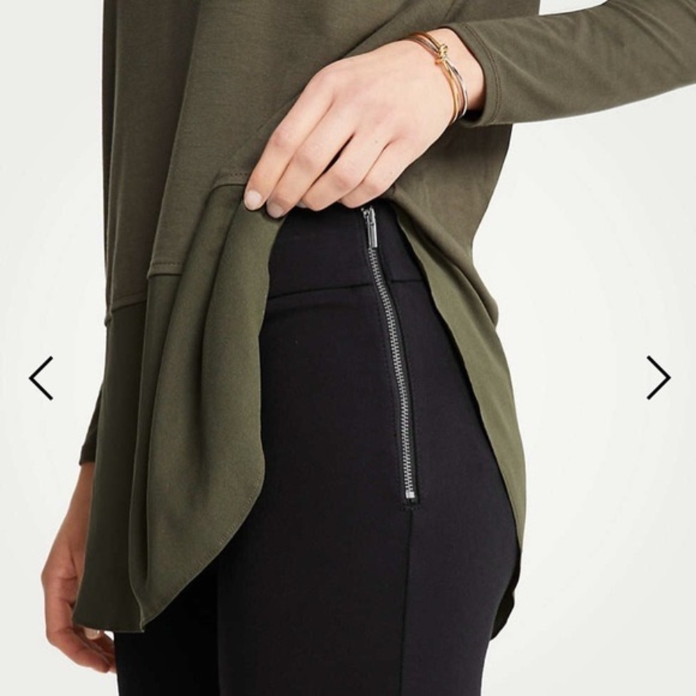 NWT Ann Taylor The Side Zip Legging